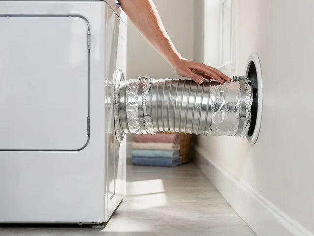 Professional dryer vent hose installation by Compton Dryer Vent Cleaning in Compton
