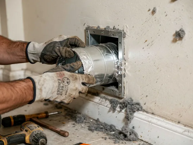 Professional dryer vent repair and installation by Compton Dryer Vent Cleaning in Compton